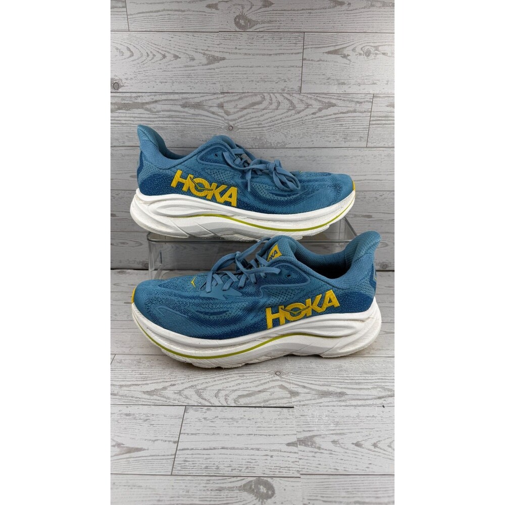 Hoka One One Clifton 10 162030-ALH Blue 10D Mens Sneakers Running Shoes #459